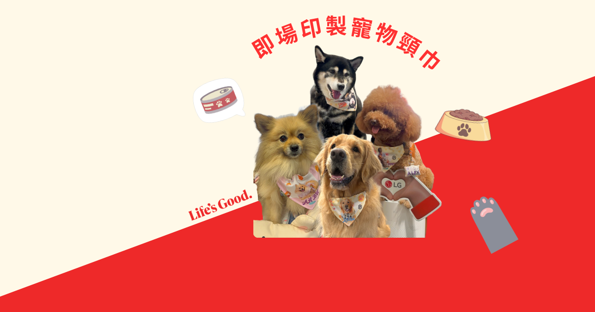 LG 即場印製寵物頸巾